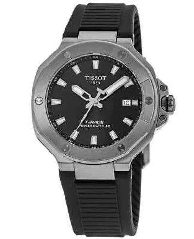 Pre-owned Tissot T-race Powermatic 80 Automatic Black Men's Watch T141.807.17.051.00