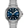 Tissot Mens Blue T Race 41mm Mens Stainless-steel Automatic Watch In Blue/silver