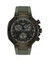 Tissot Men's Swiss Chronograph T-race Green Rubber Strap Watch 45mm