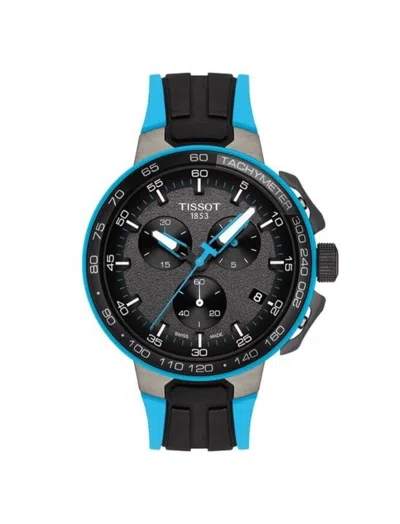Pre-owned Tissot T-race T111.417.37.441.05 Gray Dial Rubber Strap Men's Watch