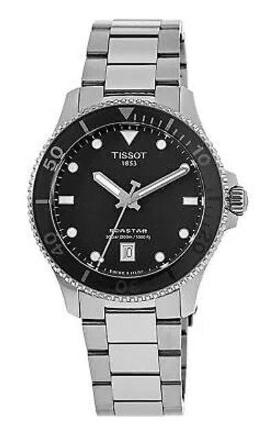 Pre-owned Tissot T-sport 1000 Black Dial Quartz Diver's Unisex Watch T120.210.11.051.00