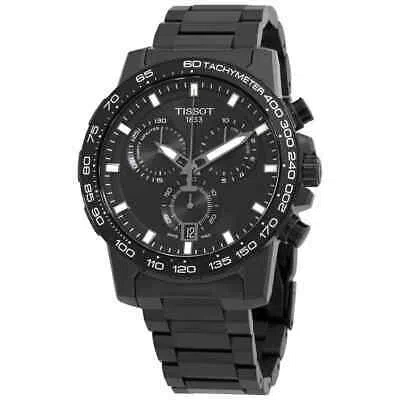 Pre-owned Tissot T-sport Chronograph Quartz Black Dial Men's Watch T125.617.33.051.00