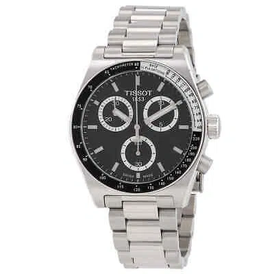 Pre-owned Tissot T-sport Chronograph Quartz Black Dial Men's Watch T149.417.11.051.00