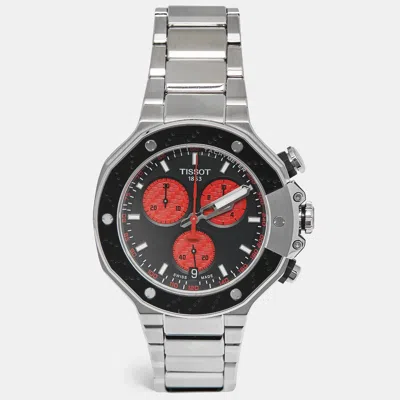 Pre-owned Tissot T- Sport Marc Marquez Limited Edition T141.417.11.051.00 Black Dial Aluminium Stainless Steel Men's  In Silver