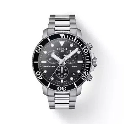 Pre-owned Tissot T-sport Seastar 1000 Chronograph Diver's Men's Watch T120.417.11.051.00