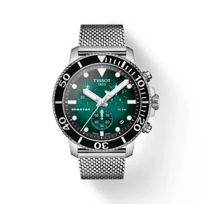 Pre-owned Tissot T-sport Seastar 1000 Chronograph Diver's Men's Watch T120.417.11.091.00
