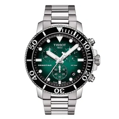 Pre-owned Tissot T-sport Seastar 1000 Chronograph Diver's Men's Watch T120.417.11.091.01