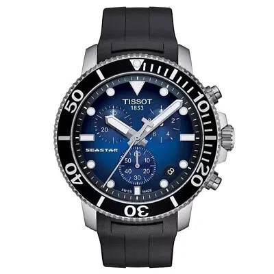 Pre-owned Tissot T-sport Seastar 1000 Chronograph Diver's Men's Watch T120.417.17.041.00