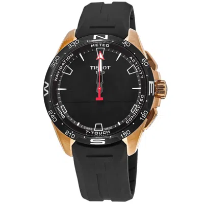 Tissot T-touch Connect Solar Black Dial Rubber Strap Men's Watch T121.420.47.051.02
