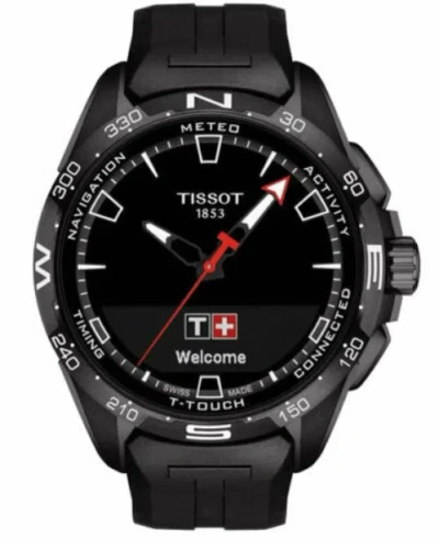 Pre-owned Tissot T-touch Connect Solar Touch Collection Black Men Watch T1214204705103