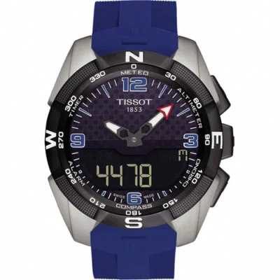 Pre-owned Tissot T-touch Expert Men's Analog-digital Rubber Watch T091.420.47.057.02