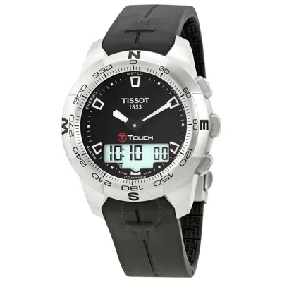 Tissot T-touch Ii Men's Analog-digital Watch T0474201705100 In Silver Tone/black
