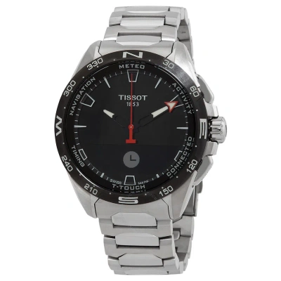 Tissot T-touch Perpetual Alarm Chronograph Quartz Analog-digital Black Dial Men's Watch T121.420.44. In Metallic