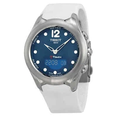 Pre-owned Tissot T-touch Solar Blue Dial Ladies Watch T0752201704700