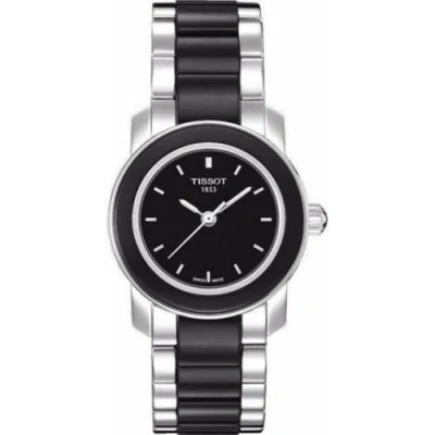Pre-owned Tissot T-trend Cera Black Ceramic Ladies Watch T064.210.22.051.00