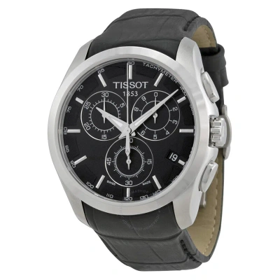 Tissot T-trend Couturier Chronograph Men's Watch T0356171605100 In Black / Skeleton