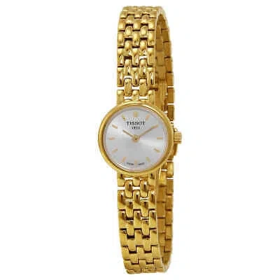 Pre-owned Tissot T-trend Lovely Silver Dial Ladies Watch T0580093303100