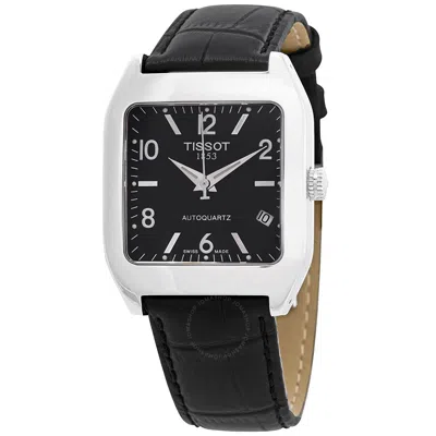 Tissot T-win Autoquartz Black Dial Ladies Watch T08.1.187.53 In Silver