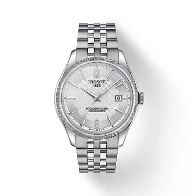 Pre-owned Tissot T108.408.11.037.00 Men's Watch Stainless Steel Band Ballade