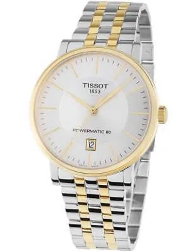 Pre-owned Tissot T122.407.22.031.00 Mens Watch Powermatic 80 Automatic