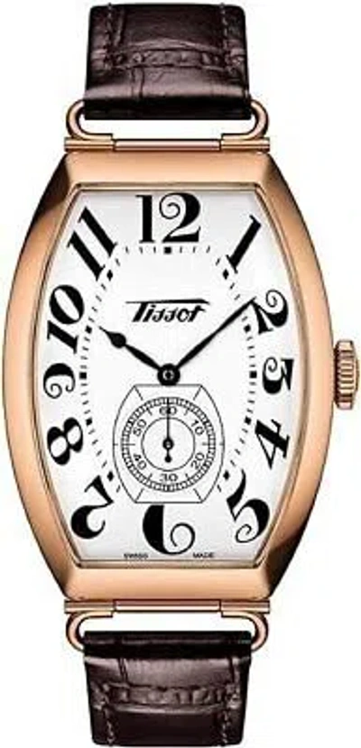Pre-owned Tissot T1285053601200 Unisex Watch Analog Display Manual Movement Leather Band
