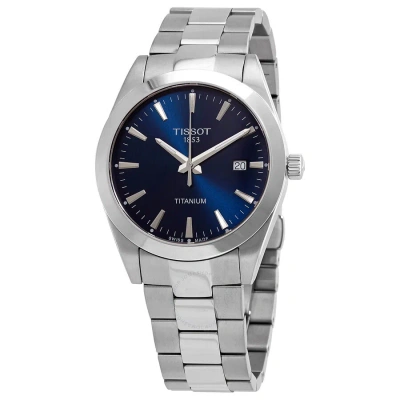 Tissot Titanium Quartz Blue Dial Men's Watch T127.410.44.041.00 In Blue / Grey