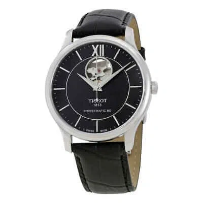 Pre-owned Tissot Tradition Automatic Black Dial Men's Watch T0639071605800