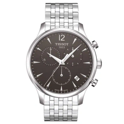 Pre-owned Tissot Tradition Chronograph 42mm Stainless Steel Watch T0636171106700