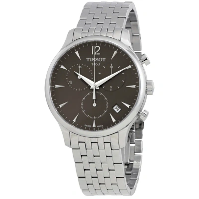 Tissot Tradition Chronograph Men's Watch T063.617.11.067.00 In Charcoal