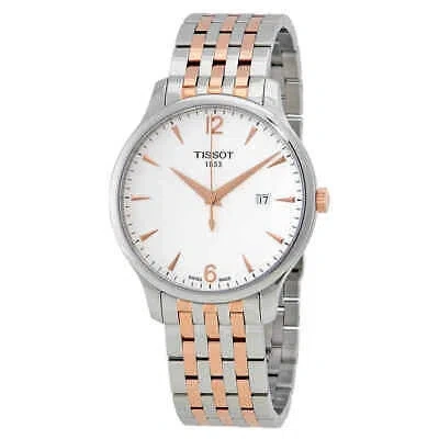 Pre-owned Tissot Tradition Silver Dial Men's Watch T063.610.22.037.01