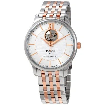 Tissot Tradition Silver Dial  Two-tone Men's Watch T063.907.22.038.01 In Metallic
