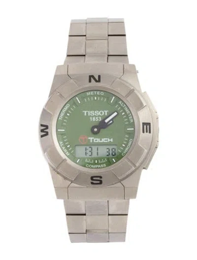 Pre-owned Tissot T-touch Treck Watch, 41mm In Multicolor