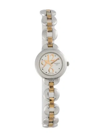 Pre-owned Tissot T-trend Grain De Folie Watch, 21mm In Multicolor