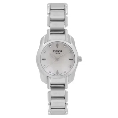 Pre-owned Tissot T-wave Stainless Steel Mop Dial Quartz Ladies Watch T023.210.11.116.00 In Multi