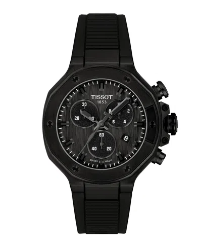 Tissot Unisex Black Silicone Bracelet Watch, 38mm