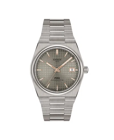 Tissot Unisex Gray Titanium Bracelet Watch, 38mm