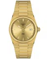 Tissot Unisex Prx Gold-tone Stainless Steel Bracelet Watch 35mm In Gold