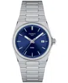 Tissot Unisex Prx Silver-tone Stainless Steel Bracelet Watch 35mm In Silver