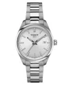 TISSOT UNISEX SWISS PR 100 STAINLESS STEEL BRACELET WATCH 34MM