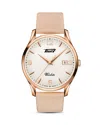 Tissot Visodate Watch, 40mm In White/beige