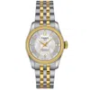 Tissot Women's Swiss Automatic Ballade Cosc Two-tone Stainless Steel Bracelet Watch 32mm In Multi
