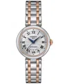 Tissot Women's Bellissima Two-tone Pvd Stainless Steel Bracelet Watch 29mm In White