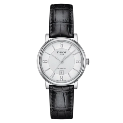 Pre-owned Tissot Women's Carson 30mm Automatic Diamond Watch T0502073711704