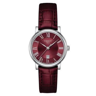Tissot Women's Carson 30mm Quartz Watch In Red