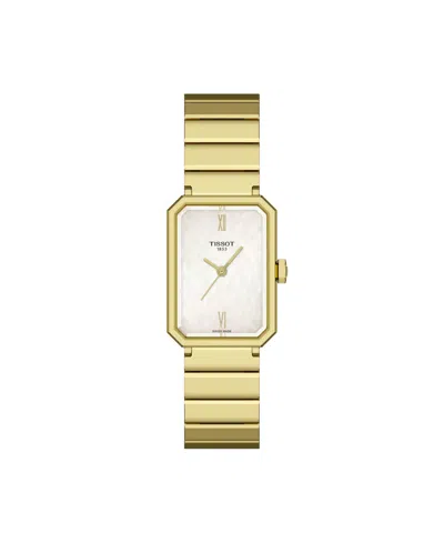 Tissot Women's Gold Tone Stainless Steel Watch, 21.80mm In Green