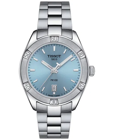 Tissot Pr 100 36mm Watch In Blue