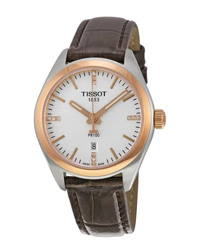 Tissot Women's Pr100 Watch In Brown