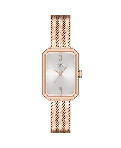 Tissot Women's Rose Gold Stainless Steel Bracelet Watch, 21.80mm