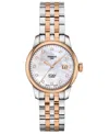Tissot Women's Swiss Automatic Le Locle Diamond-accent Two-tone Stainless Steel Bracelet Watch 29mm In Two-tone