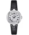 Tissot Women's Swiss Bellissima Black Leather Strap Watch 26mm In No Color